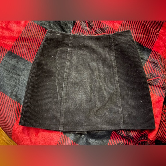 Super Cute Corduroy Button Skirt - Picture 2 of 6